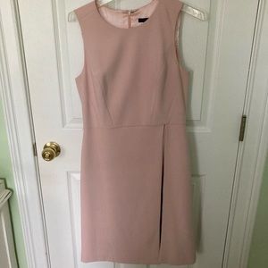 White House Black Market Light Pink Dress with Belt